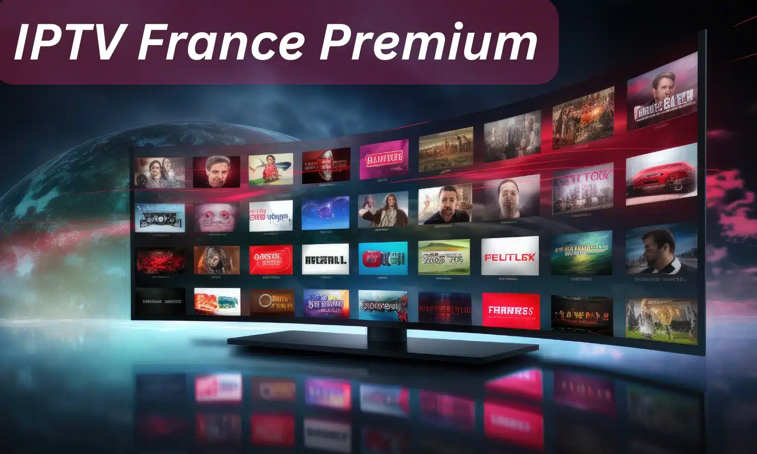 Abonnement IPTV France 2025 avec plus de 180 000 chaînes TV, 50 000 films et séries, streaming 4K et support WhatsApp 24/7